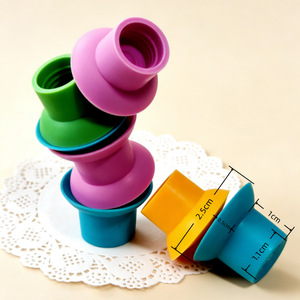 Fitness Tiger Telescopic Tube <b>Toy</b> TPR <b>Suction</b> Cup Decompression <b>Toy</b> For Youth And Kids Unisex Fidget <b>Toy</b> - Product Image 2