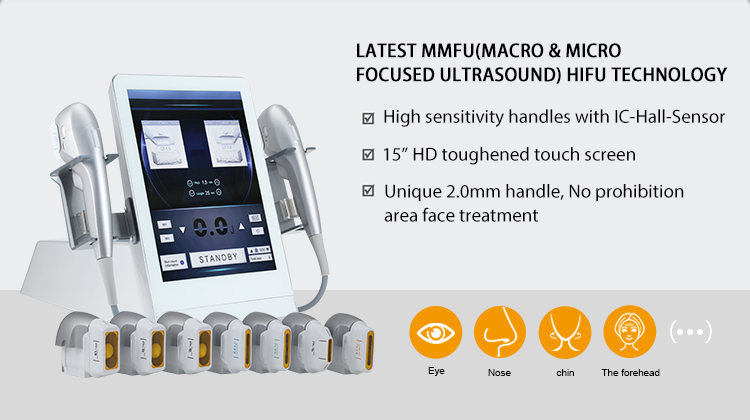 Portable Hifu Technology 7D Hifu focused ultrasound Machine For wrinkle removal