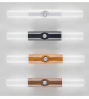 Lampe murale LED magnétique sans fil avec batterie lithium intégrée, détecteur de mouvement, veilleuse, sans perçage, idéale pour les escaliers, en ABS