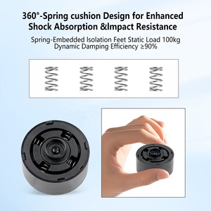 4 coussinets anti-vibrations pour Bambu Lab P2S <span class=keywords><strong>X2D</strong></span> Anycubic S1, pieds en caoutchouc absorbant les chocs, amortisseur de vibrations - Product Image 3
