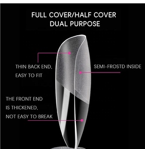 240 pcs/Box Faux Ongles Accessoires Couverture Complète Cercueil Semi-Givré Stiletto Nail Square <span class=keywords><strong>Capsule</strong></span> Salon Tip Faux Nail Art Tips - Product Image 3