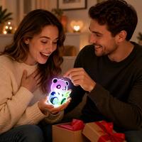 سلسلة مفاتيح LED ثلاثية الأبعاد بتصميم حيواني إبداعي، مصنوعة من مطاط PVC ناعم، مقاومة للماء، خفيفة الوزن، عصرية، منقوشة، هدية تذكارية للأطفال والنساء.