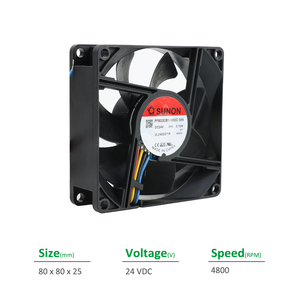 Sunon PF80252B1-1000C-S99 80x80x25มม. 24VDC 155mA 3.72วัตต์4800รอบต่อนาทีตลับลูกปืน60CFM ไฟฟ้าอินเวอร์เตอร์ตู้ระบายความร้อนตามแนวแกน - Product Image 2