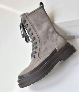 Bottes de chevalier de style anglais de haute qualité, design tendance avec fermeture à lacets, coussinets amortissants, anti-odeur, en cuir véritable, chaussures de marche courtes - Product Image 1