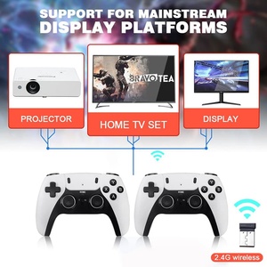 Clé HDMI TV Game Stick 4K 1080P avec double manette sans fil 2.4G, joystick 360°, Smart TV, carte TF X2 Plus - Product Image 4