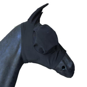 Équipement équestre de haute qualité Cheval Oreille Bonnet Conception Personnalisée Maille Insecte Protection Cheval Mouche Masque - Product Image 4