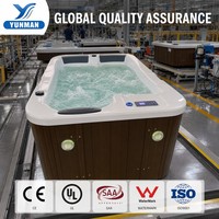 Bain à remous rectangulaire autoportant YUNMAN en acrylique Balboa pour jardin extérieur, spa de massage, baignoire 60 gal+