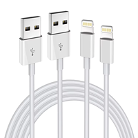 Personnaliser Câble de Chargeur Rapide USB Certifié MFI 1M 2M 2.1A pour Données iPhone 6 7 8 X XS XR 11 12 13 14