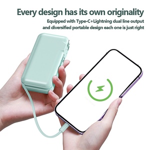 Cargador Portátil de Alta Capacidad de 10000 mAh con Carga Rápida para Adaptador de Pared Estadounidense, Cable de Banco de Energía para Teléfono, Personalizado para EE. UU. - Product Image 2