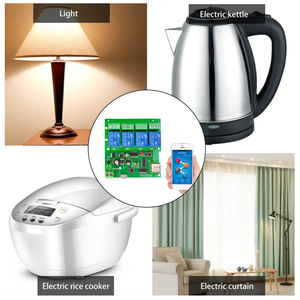 Lonten Smart Remote Control Module 4CH 10A Relays WIFI Wireless Universal Switch Work with <strong>Alexa</strong> Google Home EWeLink APP Domotic - Product Image 4