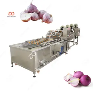 304 baja tahan karat komersial mesin pemotong bawang untuk membersihkan bawang putih 800Kg mesin cuci sayuran