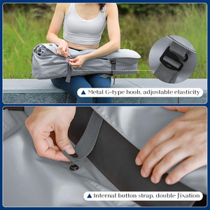 Échantillon gratuit de sacs de sport, de yoga et de gym pour femmes avec compartiment pour chaussures, poches de rangement pour tapis de yoga, accessoires de yoga, grand sac de transport - Product Image 4