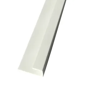 Accesorio de panel de pared de PVC Cubierta de perfil embellecedor de tapa blanca 10mm HF10022