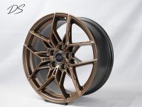 Jantes de voiture neuves de 18 pouces 8J, 5x114.3, en aluminium 6061-T6 noir brillant, fabriquées par flow forming, fournie directement par l'usine