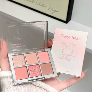 อายแชโดว์มินเนอรัลกันน้ำ 7 สี รุ่นใหม่ แบรนด์ส่วนตัว MLM สีชมพูซากุระ แฟนทอม ซีรีส์เนื้อแมตต์ โทนสีธรรมชาติ สำหรับมืออาชีพ - Product Image 3