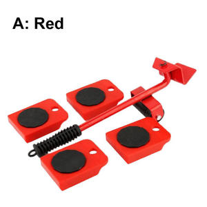 Alat pemindah pengangkat furnitur, alat bantu pengangkat furnitur tugas berat dengan batang roda dan alat Transport perabot bergerak 5 buah/set - Product Image 6