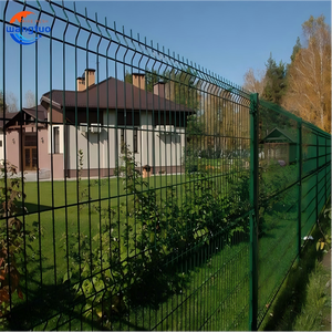 Clôture 3D en fil de fer galvanisé et recouvert de PVC, panneau de clôture en treillis métallique courbé pour jardin extérieur, conception soudée, portails de clôture - Product Image 3