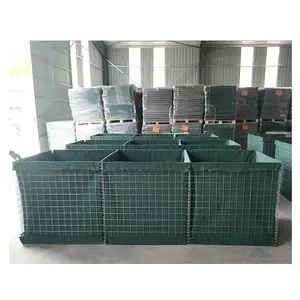 Galfan Welded Mesh Defensive Bastion Protection Barriers For Retaining Wall In Iraq