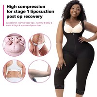 Fajas hasta la Rodilla Post Liposucción, Faja Moldeadora, Levanta Glúteos, Control de Abdomen, Etapa 2, Body Colombiano