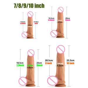Лидер продаж, двухслойный жидкий реалистичный мужской анальный фаллоимитатор секс-игрушка большого размера силиконовый фаллоимитатор для женщин - Product Image 3