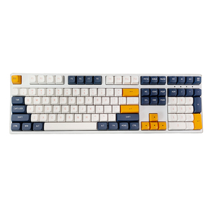 Tùy chỉnh ABS 108 phím kích thước đầy đủ <span class=keywords><strong>USB</strong></span> có dây RGB đỏ chuyển đổi cơ khí chơi game Bàn phím Arabic - Product Image 1