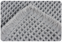 Tapis de bain antidérapant en tissu gaufré 100% polyester