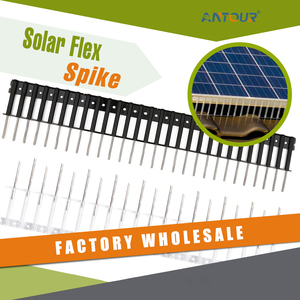 Piques <span class=keywords><strong>anti</strong></span>-oiseaux efficaces <span class=keywords><strong>pour</strong></span> panneaux solaires, répulsif à pigeons en acier inoxydable avec base en PC, prix usine - Product Image 4