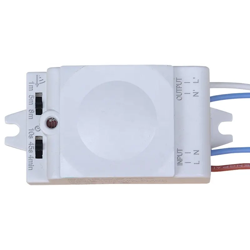 Interruptor de inducción corporal con radar de microondas, 220V, permite ocultar la instalación de objetos móviles, detección de vehículos, control de luz de retardo