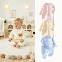 Combinaison bébé 100% coton de haute qualité, classe A, service OEM/ODM, barboteuse confortable pour nouveau-né, utilisable toute l'année, accepte les petites quantités minimales de commande
