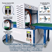 Machine d'emballage industrielle horizontale pour bobines de câbles, bobines de fils, rouleaux de papier – Protection anti-rayures et anti-rouille