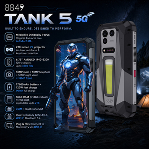 Unihertz 8849 TANK 5 Rugged Mobile Phone 18+512GB 6.73inch 5G <b>Android</b> 16 17600mAh 2K Three Defense Smartphone with DLP <b>Projector</b> - Product Image 4