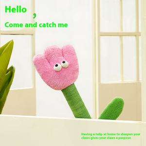 Poste Rascador para Gatos Tulip, Resistente al Desgaste, Tabla Rascadora Antideslizante, Juguete para Gatos Resistente a Arañazos, Suministros de Movimiento Interactivo - Product Image 3