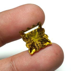 Synthetic for Diaspore Faceted <b>Square</b> Cut Color Change Loose Gemstone Jewelry Making Carved Stone - Product Image 3