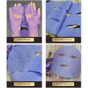 Masque facial en feuille non tissée douce et naturelle, film de papier sec, respectueux de la peau, 35 g/m², lavande - Product Image 4