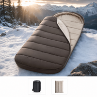 Sac de couchage extra large de 100 cm pour adultes, idéal pour le camping en hiver, la randonnée, le trekking, les voyages, isolation thermique portable