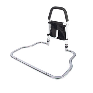 Elderly Bedside Armrest Folding Lifting Aid Disabled People No Punching Bed Guard Supplies Nursing Class III Lifetime - Product Image 5
