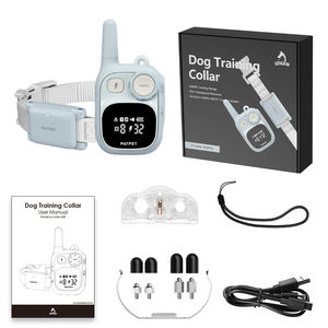 Terbaru Fashion isi ulang kerah pelatihan anjing tahan lama tahan air PC bahan kabel Shock pengendali jarak jauh elektronik kerah kulit kayu - Product Image 6