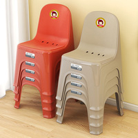 Chaise à dossier basse multifonctionnelle antidérapante en plastique épaissi de style nordique, tabouret de change de chaussures domestique pour enfants et adultes, idéal pour le café
