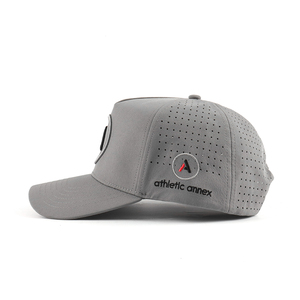 Gorra de Béisbol Personalizada de 5 Paneles para <span class=keywords><strong>Hombre</strong></span>, Dos Tonos, Logotipo Bordado en 3D, Perforaciones Cortadas con Láser, Impermeable, para <span class=keywords><strong>Surf</strong></span> y Deportes - Product Image 4