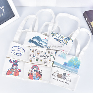 ปลอกผ้าสำหรับใส่แก้วกาแฟใช้ซ้ำได้มีที่วางแก้วกาแฟมีฟองใช้ซ้ำได้ - Product Image 3