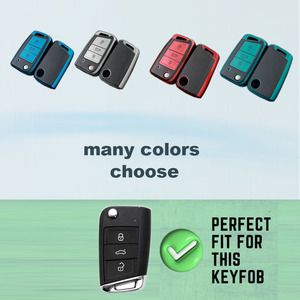 VW Golf 7 MK7 Tiguan MK2 Soft TPU Key Case Cover Car Key Accessories <span class=keywords><strong>Protector</strong></span> para <span class=keywords><strong>SEAT</strong></span> Ateca <span class=keywords><strong>Leon</strong></span> FR 2 Ibiza Skoda Octavia - Product Image 2