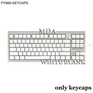 Fynmi Original MDA Profile Blanc PBT Dye-Sublimation Keycaps pour 61/68/71/75/87/98/104/108 Touches Clavier Mécanique - Product Image 3