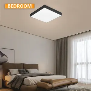 Colgante cuadrado moderno Nuevo diseño Decoración para el hogar CCT Cambiable LED Luz colgante de techo cuadrado