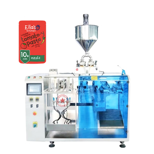 Machine de remplissage liquide multi-produits compacte pour sauces (tomate, ketchup, pâte, beurre de cacahuète, <span class=keywords><strong>huile</strong></span> <span class=keywords><strong>piquante</strong></span> au piment, sauce viande épicée, sauce bœuf) et liquides variés - Product Image 2