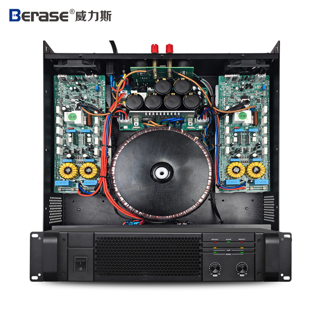 2-channel 1300-watt Audio System High-power Amplifier 2U Class D Concert Audio Amplifier