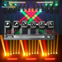 Luz de Cabeza Móvil LED Estroboscópica de Doble Cara 6+6 Más Vendida, Actualizada, 6x80W RGBW 4EN1 DMX512, Iluminación de Efecto de Barra para Escenario
