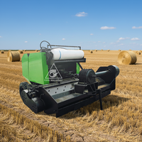 Mini-presse à balles agricole pour foin et ensilage avec boîte de vitesses, récolteuse d'ensilage de maïs et presse à balles rondes combinée