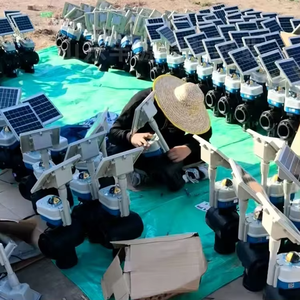Vanne solaire pour l'<span class=keywords><strong>eau</strong></span> - Contrôleur d'irrigation programmable 4G LORA WIFI pour l'agriculture, vanne à boisseau sphérique à énergie solaire - Product Image 4