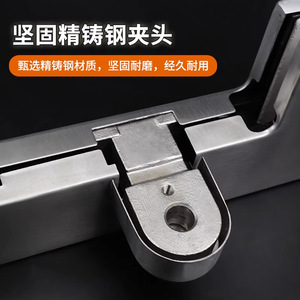 Kaishengxi - Pince de fixation excentrique pour porte vitrée sans cadre, en acier inoxydable avec noyau en aluminium, pour porte vitrée - Product Image 4