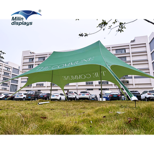 Grande tente étoile d'événement de <span class=keywords><strong>camping</strong></span> en plein air imperméable à double poteau en aluminium - Product Image 1